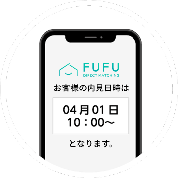 内見日時を不動産エージェントと調整